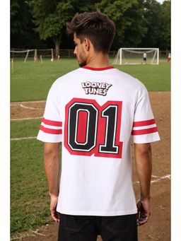 The Indian Garage Co - Men Boxy Fit Bugs Bunny Printed Crew Neck T-Shirt