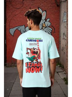 The Indian Garage Co - Men Boxy Fit Looney Tunes Printed Crew Neck T-Shirt