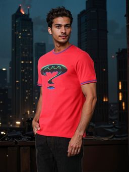 The Indian Garage Co - Men Slim Fit Batman Printed Crew Neck T-Shirt