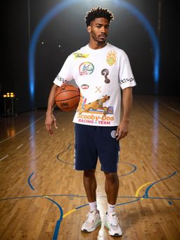 The Indian Garage Co - Men Boxy Fit Scooby-Doo Printed Crew Neck T-Shirt