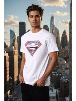 The Indian Garage Co - Men Slim Fit Superman Printed Crew Neck T-Shirt