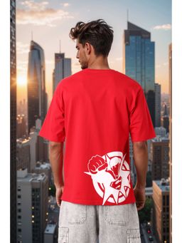 The Indian Garage Co - Men Boxy Fit Superman Printed Crew Neck T-Shirt