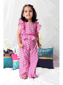 KID1 - Elephant Print Top with Palazzo (Set of 2)