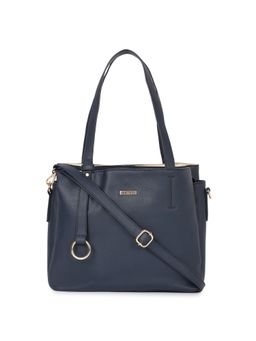Fastrack - Navy Blue Zippered Handbag With Multiple Compartments for Women