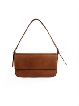 The House Of Ganges - Sandra Vegan Leather Handbag - Brown (M)