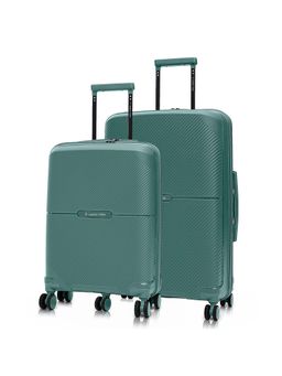 Nasher Miles - Unisex Hawaii TSA Lock & Anti-Theft Hard-Sided Trolley Bags - Green (Pack of 2)