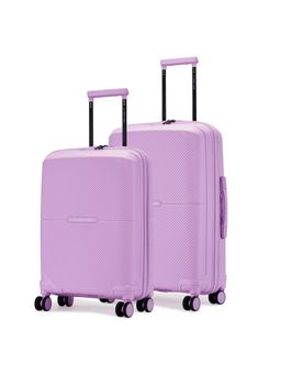 Nasher Miles - Unisex Hawaii TSA Lock & Anti-Theft Hard-Sided Trolley Bags - Purple (Pack of 2)