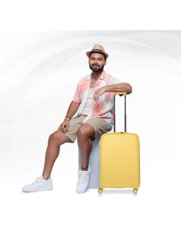 Nasher Miles - Unisex Hawaii TSA Lock & Anti-Theft Hard-Sided Trolley Bag - Yellow