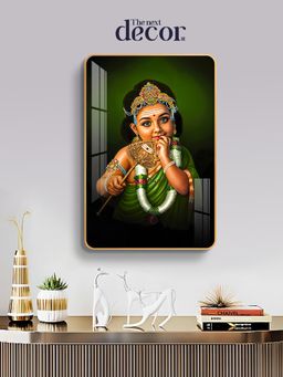 The Next Decor - Lord Murugan Wood Glass Finish Wall Art
