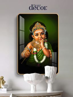 The Next Decor - Lord Murugan Wood Glass Finish Wall Art