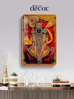 The Next Decor - Shree Dwarkadhish Wood Glass Finish Wall Art