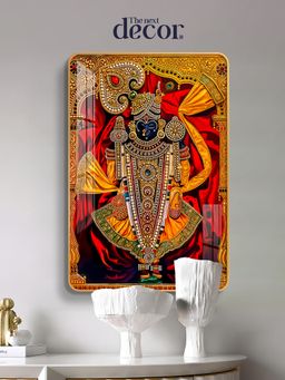 The Next Decor - Shree Dwarkadhish Wood Glass Finish Wall Art