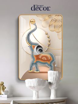 The Next Decor - Artful Elephant Essence Wood Glass Finish Wall Art
