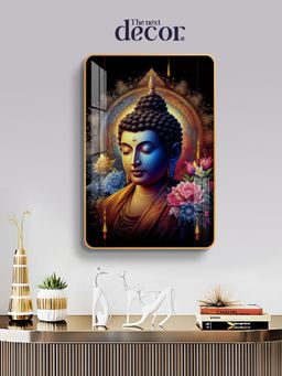 The Next Decor - Lord Buddha Wood Glass Finish Wall Art