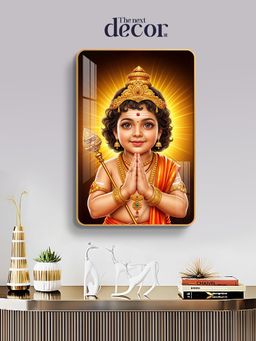 The Next Decor - Little Lord Muruga Wood Glass Finish Wall Art