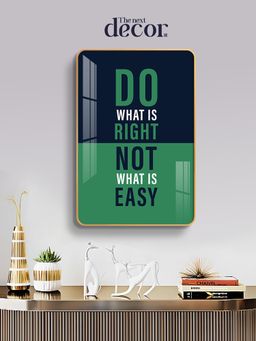 The Next Decor - Choose The Right Path Wood Glass Finish Wall Art