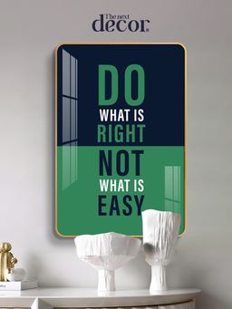 The Next Decor - Choose The Right Path Wood Glass Finish Wall Art