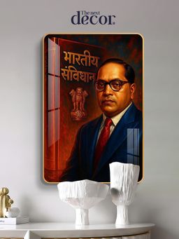 The Next Decor - Dr. B.R. Ambedkar Ji wood Glass Finish Wall Art
