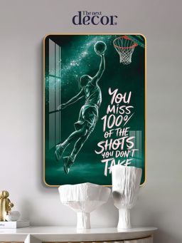 The Next Decor - Motivational Quote Wood Glass Finish Wall Art