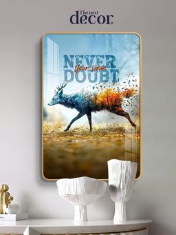 The Next Decor - Never Doubt Your Value Wood Glass Finish Wall Art