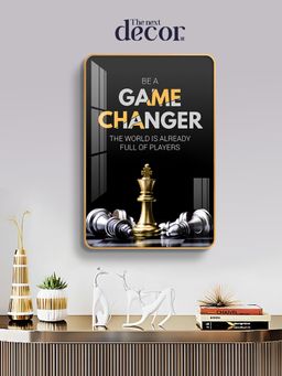 The Next Decor - Game Changer Motivational Quote Glass Finish Wall Art
