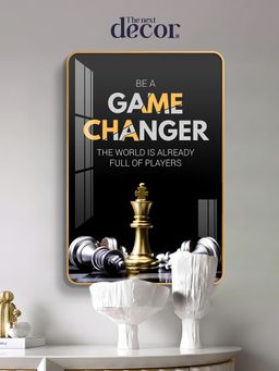 The Next Decor - Game Changer Motivational Quote Glass Finish Wall Art