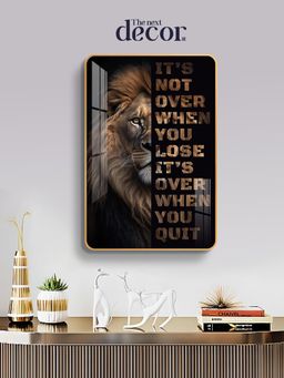 The Next Decor - Courageous Spirit Wood Glass Finish Wall Art