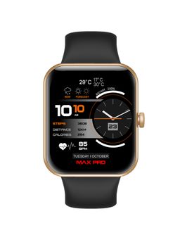 PA Maxima - Max Pro Samurai 1.85 Call Accept Smartwatch - Black