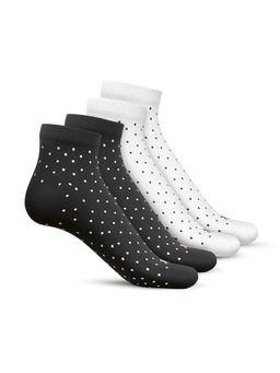 TalkingSox - Multi Color Bamboo Ankle Length Socks Seamless Socks (Pack of 4)