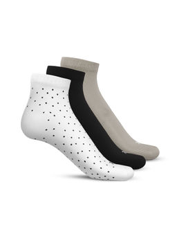 TalkingSox - Multi Color Bamboo Ankle Length Socks Seamless Socks (Pack of 3)