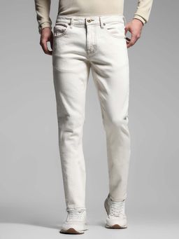 Jack & Jones - Off White Slim Fit Jeans