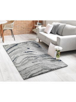 Saral Home - Grey Microfiber Carpet -180x270 cm