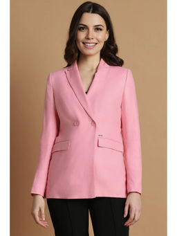 Allen Solly - Women Pink Regular Fit Blazer