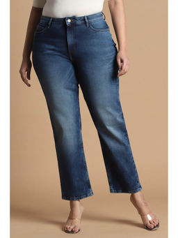 Allen Solly - Women Blue Regular Fit Dark Wash Jeans