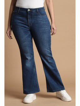 Allen Solly - Women Navy Regular Fit Dark Wash Jeans