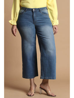 Allen Solly - Women Blue Regular Fit Mid Wash Jeans