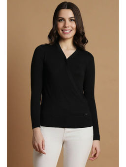 Allen Solly - Women Black Solid Casual Top
