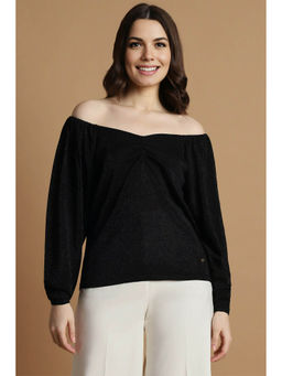 Allen Solly - Women Black Solid Party Top