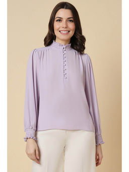 Allen Solly - Women Lilac Solid Casual Top