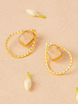 Azai by Nykaa Fashion - Pink Gemstone Earrings