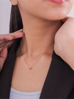 STERLYN - Rose Gold Water Drop Pendant