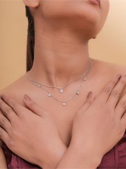 STERLYN - Glamour Draped Chain Necklace