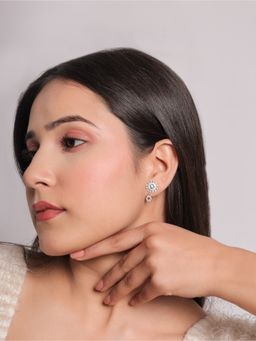 STERLYN - Dazzle and Shine with Our Glittering Crystal Drops Earrings