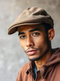 CHOKORE - Khaki Classic Denim Ivy Adjustable Beret Cap