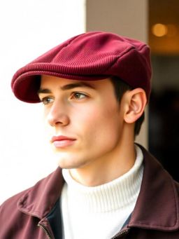 CHOKORE - Wine Modern Corduroy Ivy Beret Cap