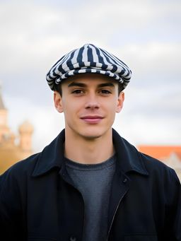CHOKORE - Black Stripes Retro Western Beret Cap
