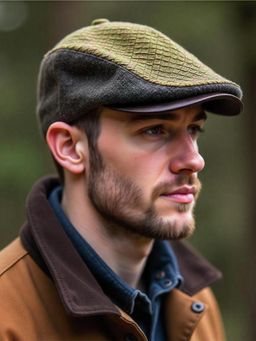 CHOKORE - Green Vintage Knitted Ivy Trendy Beret Cap