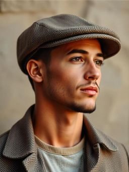 CHOKORE - Khaki Classic Textured Ivy Beret Cap