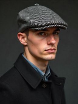 CHOKORE - Grey Classic Textured Ivy Beret Cap