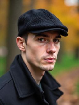 CHOKORE - Black Classic Knitted Ivy Beret Cap